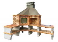 Ref. 350 - 190 cm et 170 cm x 69 cm x 274 cm, LxLxH | Grill 60 cm x 40 cm, LxL | 1900 kg